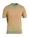 Berna Man Sweater Orange Size L Cotton In Multi