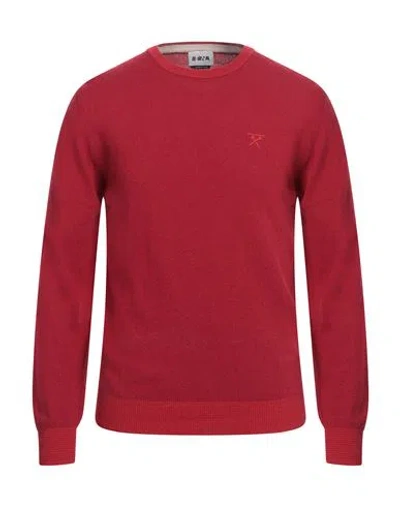 Berna Man Sweater Red Size Xxl Wool, Viscose, Polyamide, Cashmere