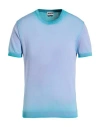 Berna Man Sweater Sky Blue Size Xxl Cotton