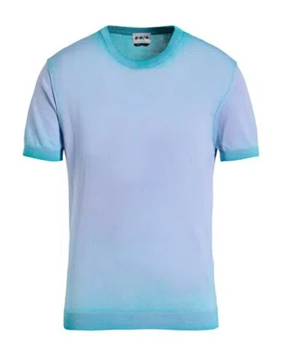 Berna Man Sweater Sky Blue Size Xxl Cotton