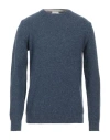 Berna Man Sweater Slate Blue Size L Wool, Silk, Polyamide