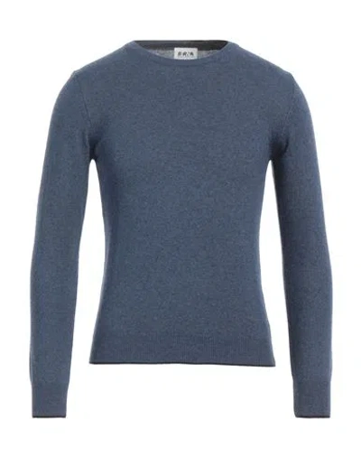 Berna Man Sweater Slate Blue Size S Polyamide, Wool, Viscose, Cashmere