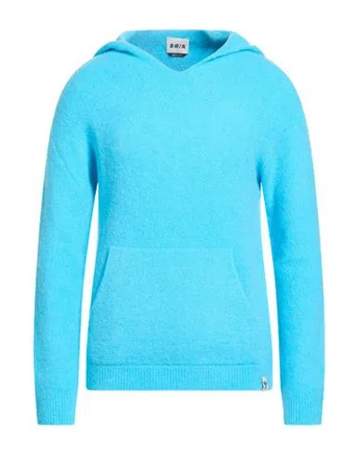 Berna Man Sweater Turquoise Size M Alpaca Wool, Wool, Polyamide, Acrylic, Elastane In Blue