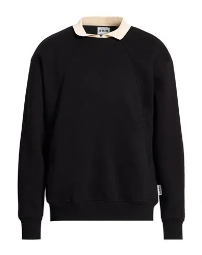 Berna Man Sweatshirt Black Size Xxl Cotton, Polyester In Multi