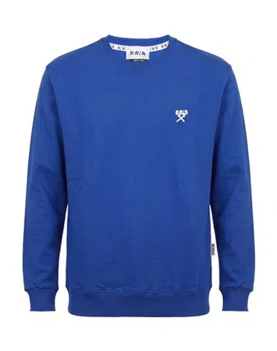 Berna Man Sweatshirt Blue Size L Cotton, Polyester