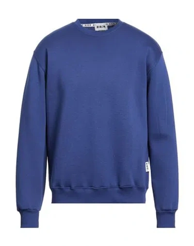Berna Man Sweatshirt Blue Size Xxl Cotton, Polyester