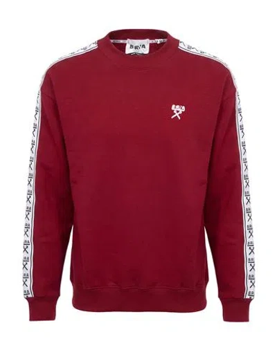 Berna Man Sweatshirt Brick Size M Cotton, Polyester In Red