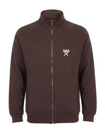 Berna Man Sweatshirt Brown Size S Cotton, Polyester
