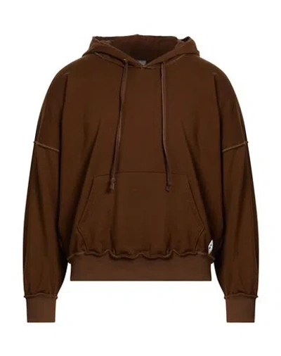 Berna Man Sweatshirt Brown Size Xl Cotton, Elastane