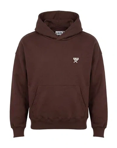 Berna Man Sweatshirt Chocolate Brown Size S Cotton, Polyester