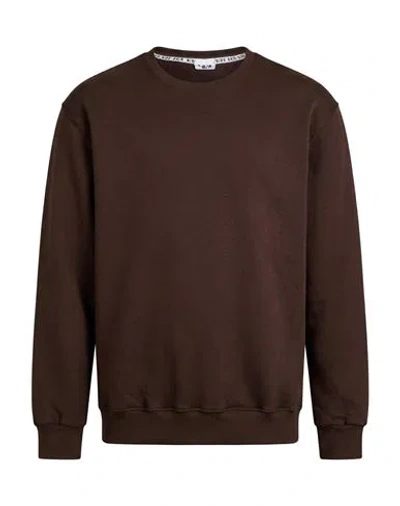 Berna Man Sweatshirt Chocolate Brown Size Xxl Cotton, Polyester