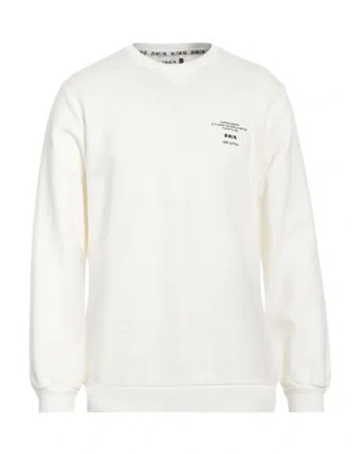 Berna Man Sweatshirt Cream Size Xxl Cotton In White