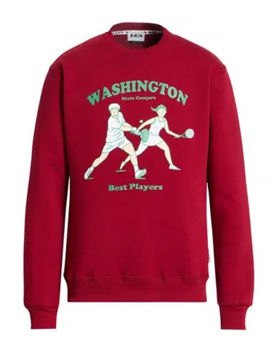 Berna Man Sweatshirt Garnet Size Xl Cotton, Polyester In Red