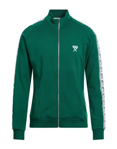 Berna Man Sweatshirt Green Size L Cotton