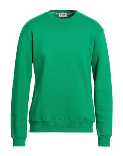 Berna Man Sweatshirt Green Size L Cotton, Polyester