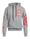 Berna Man Sweatshirt Grey Size S Cotton In Gray