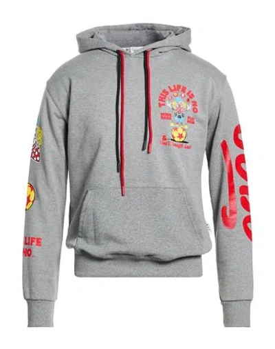 Berna Man Sweatshirt Grey Size S Cotton In Gray