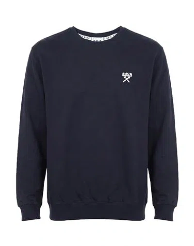 Berna Man Sweatshirt Midnight Blue Size L Cotton, Polyester