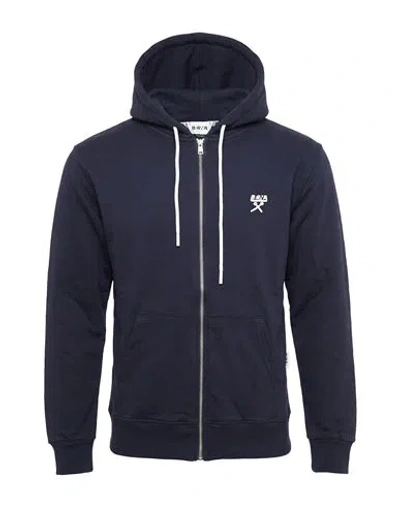 Berna Man Sweatshirt Midnight Blue Size S Cotton, Polyester