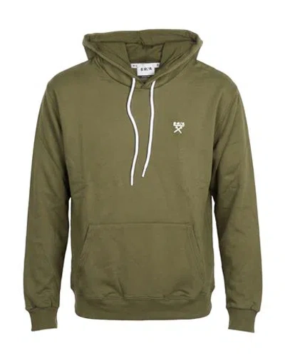 Berna Man Sweatshirt Military Green Size M Cotton, Polyester