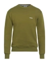 Berna Man Sweatshirt Military Green Size S Cotton, Polyester In Green