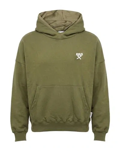 Berna Man Sweatshirt Military Green Size S Cotton, Polyester In Multi