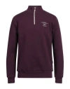 Berna Man Sweatshirt Deep Purple Size L Cotton In Purple