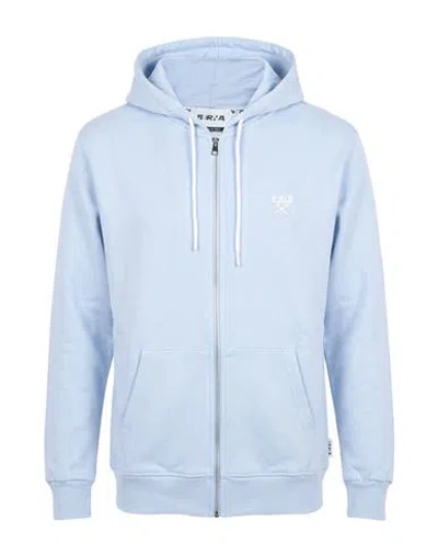 Berna Man Sweatshirt Sky Blue Size M Cotton, Polyester