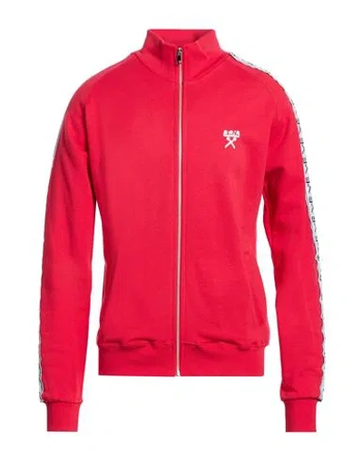 Berna Man Sweatshirt Tomato Red Size Xl Cotton