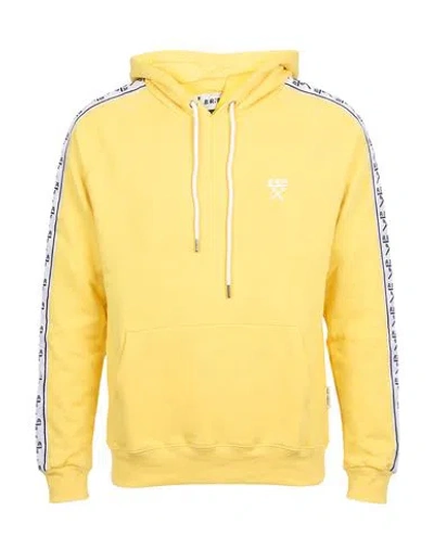 Berna Man Sweatshirt Yellow Size M Cotton In White