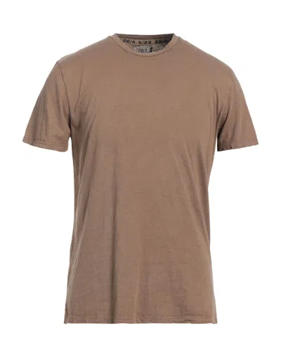 Berna Man T-shirt Brown Size S Cotton