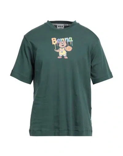 Berna Man T-shirt Green Size Xl Cotton