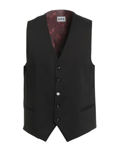 Berna Man Tailored Vest Black Size Xl Cotton, Polyamide, Elastane