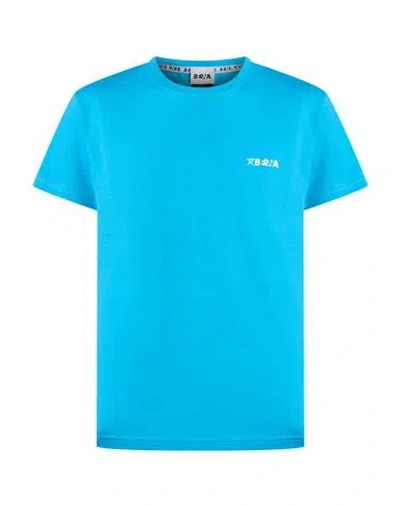 Berna Man T-shirt Azure Size M Cotton In Blue