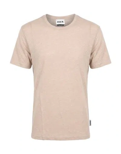 Berna Man T-shirt Beige Size S Linen In Neutral