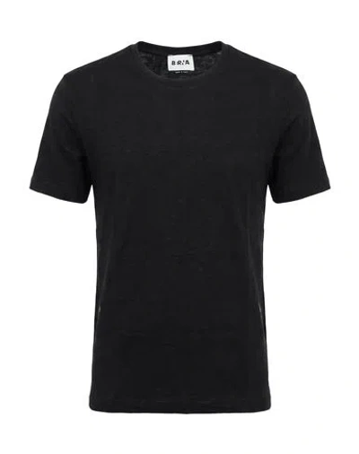 Berna Man T-shirt Black Size M Linen