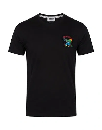 Berna Man T-shirt Black Size S Cotton