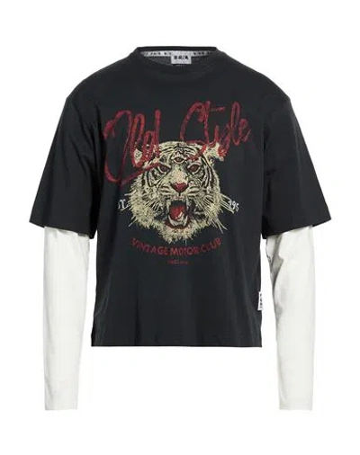 Berna Man T-shirt Black Size Xl Cotton