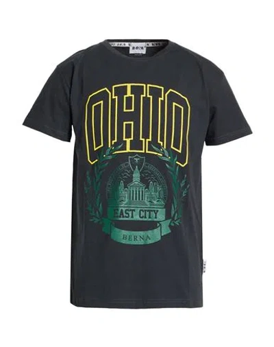 Berna Man T-shirt Black Size Xxl Cotton, Polyester