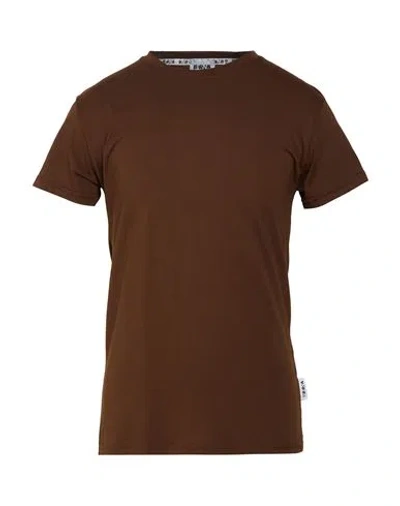 Berna Man T-shirt Brown Size M Cotton