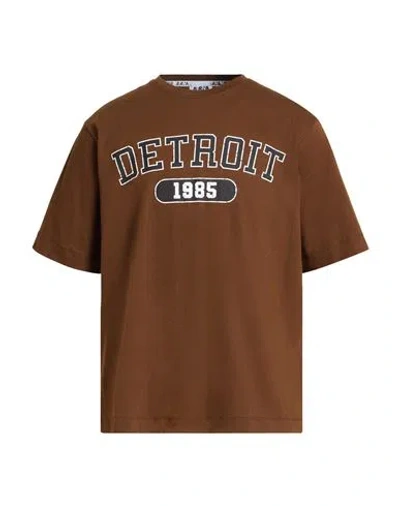 Berna Man T-shirt Chocolate Brown Size Xl Cotton