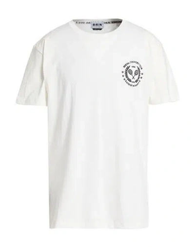 Berna Man T-shirt Cream Size Xxl Cotton, Polyester In White