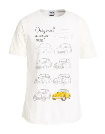 Berna Man T-shirt Cream Size Xxl Cotton In White