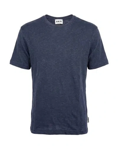 Berna Man T-shirt Slate Blue Size S Linen