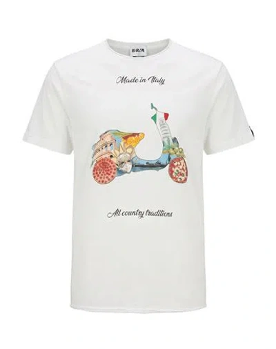 Berna Man T-shirt White Size S Cotton