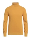 Berna Man Turtleneck Marigold Size Xxl Wool, Viscose, Polyamide, Cashmere In Yellow