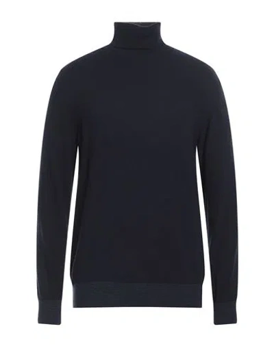 Berna Man Turtleneck Midnight Blue Size Xl Wool, Viscose, Polyamide, Cashmere