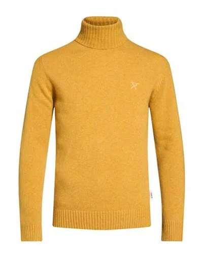 Berna Man Turtleneck Mustard Size Xl Wool, Polyamide In Yellow