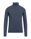Berna Man Turtleneck Navy Size Xxl Wool, Viscose, Polyamide, Cashmere