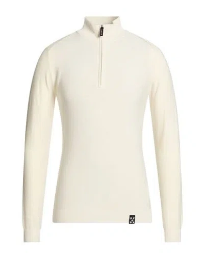 Berna Man Turtleneck Platinum Size S Viscose, Nylon In Neutral